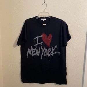 Rebecca Minkoff Rhinestone I Heart NY Tee